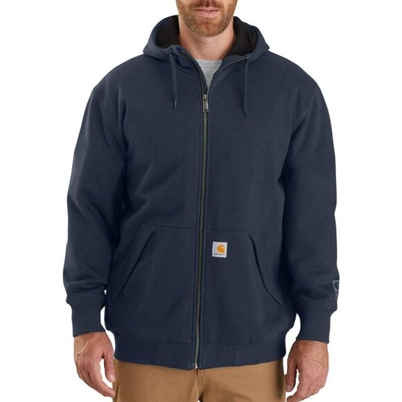 Men's Rain Defender Loose Fit Midweight Thermal-Lined Full-Zip Sweatshirt